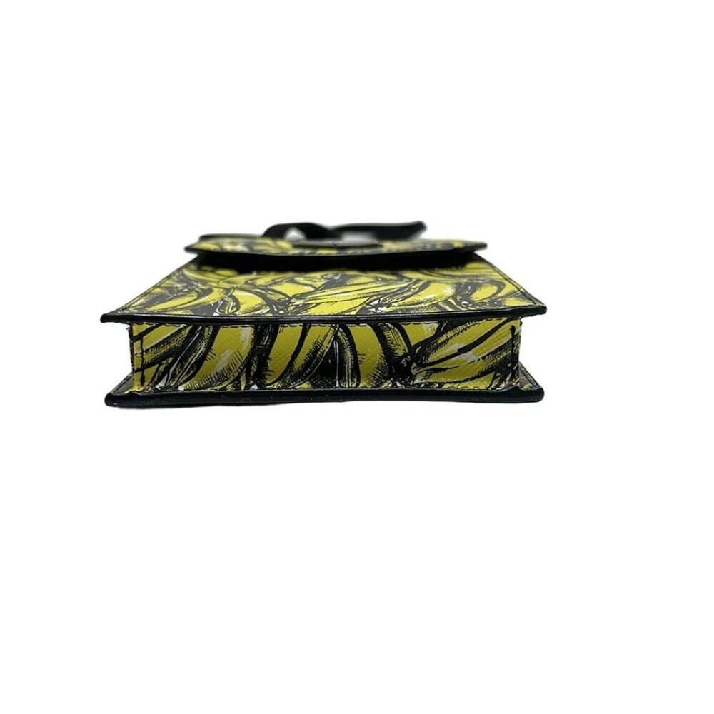 PRADA - Yellow Black Leather Shoulder Bag 554-050725 - Picture 4 of 8